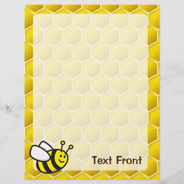 Prospectus 21,6 Cm X 24,94 Cm Dessin sur les abeilles (Devant)