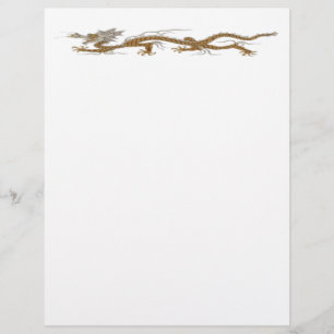 Prospectus 21,6 Cm X 24,94 Cm Dragon D'Or Du Flyer Bouddhan