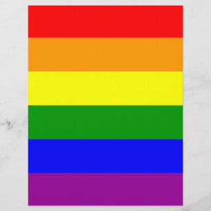 Prospectus 21,6 Cm X 24,94 Cm Drapeau arc-en-ciel gay pride