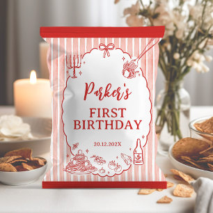 Prospectus 21,6 Cm X 24,94 Cm Emballage de sac de chips pour anniversaire Little