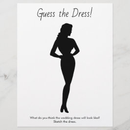 Prospectus 21,6 Cm X 24,94 Cm Fête des mariées Jeu Esquisse la robe Mariage