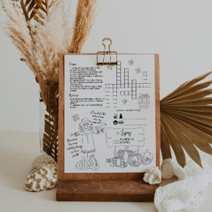 Prospectus 21,6 Cm X 24,94 Cm Feuille d'activité pour enfants