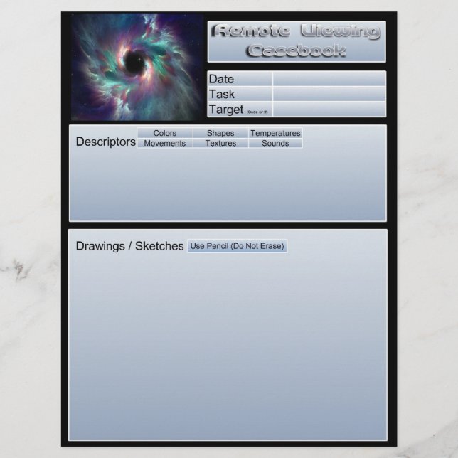 Prospectus 21,6 Cm X 24,94 Cm Feuilles de dossier de vision à distance (Devant)