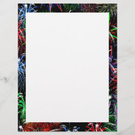 Prospectus 21,6 Cm X 24,94 Cm Feux d'artifice sur fond noir