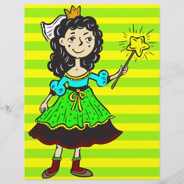 Prospectus 21,6 Cm X 24,94 Cm Fille Princesse (Devant)
