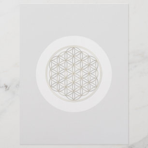 Prospectus 21,6 Cm X 24,94 Cm Fleur de vie / Blume des Lebens Mandala Chakra