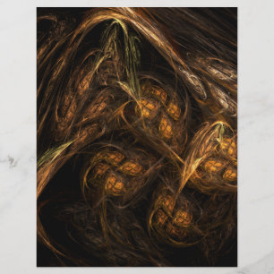 Prospectus 21,6 Cm X 24,94 Cm Flyer d'art Abstrait de Mère Terre