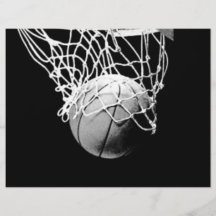 Prospectus 21,6 Cm X 24,94 Cm Flyer de basket-ball