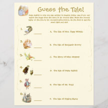 Flyer de jeu de Baby Shower sur le thème de Pierre