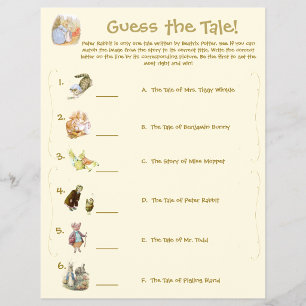 Prospectus 21,6 Cm X 24,94 Cm Flyer de jeu de Baby Shower sur le thème de Pierre