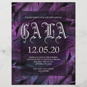 Prospectus 21,6 Cm X 24,94 Cm Flyer de la soirée de gala du Nouvel An pour une b