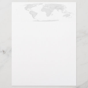 Prospectus 21,6 Cm X 24,94 Cm Flyer World Map