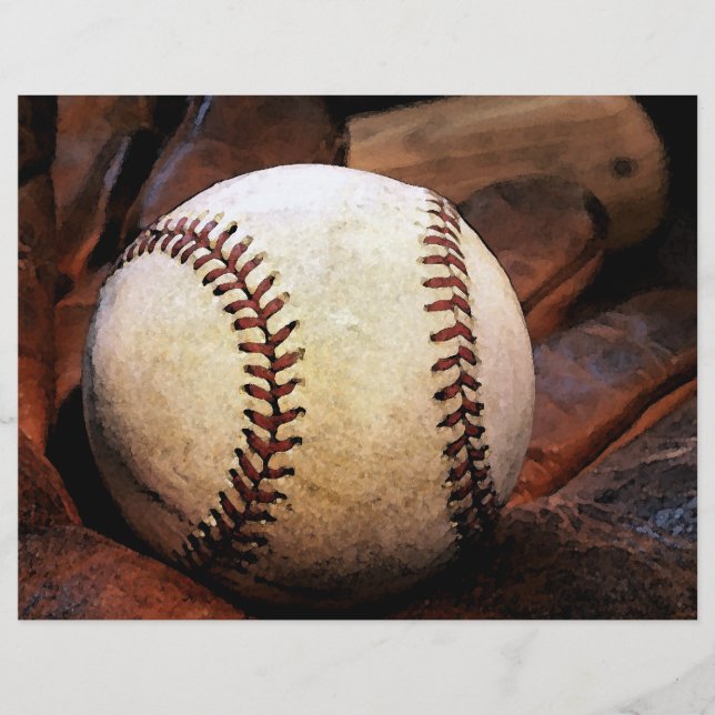Prospectus 21,6 Cm X 24,94 Cm Flyers de baseball (Devant)