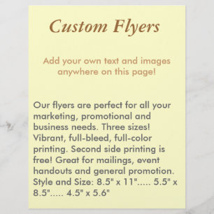 Prospectus 21,6 Cm X 24,94 Cm Flyers personnalisés