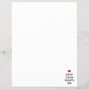 Prospectus 21,6 Cm X 24,94 Cm Gardez la soupe au calme allumée