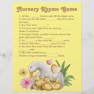 Prospectus 21,6 Cm X 24,94 Cm Gender Neutral Mommy and Baby Cute Nursery Rhyme