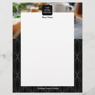 Prospectus 21,6 Cm X 24,94 Cm Géométrie moderne Noir