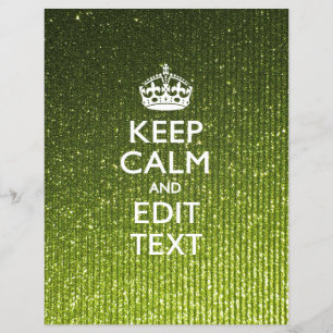 Prospectus 21,6 Cm X 24,94 Cm Glamour Vert Lime Continuez À Dire Calme