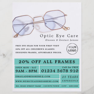 Prospectus 21,6 Cm X 24,94 Cm Gold Frames, Optician, Technical Practitioner Flye