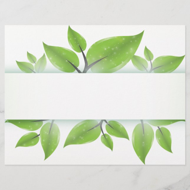 Prospectus 21,6 Cm X 24,94 Cm Green Eco Event Flyers (Devant)