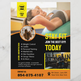 Prospectus 21,6 Cm X 24,94 Cm Grille personnalisée des services de gym