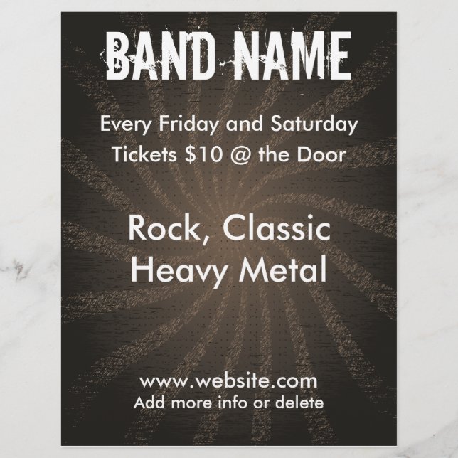 Prospectus 21,6 Cm X 24,94 Cm Grunge Swirl (Devant)