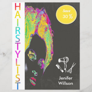 Prospectus 21,6 Cm X 24,94 Cm Hairstylist Discount Offer Flyer