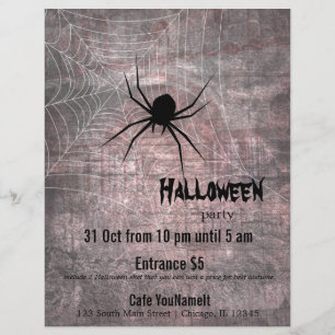 Prospectus 21,6 Cm X 24,94 Cm Halloween Spider Party