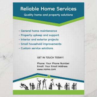 Prospectus 21,6 Cm X 24,94 Cm Handyman and home maintenance flyer