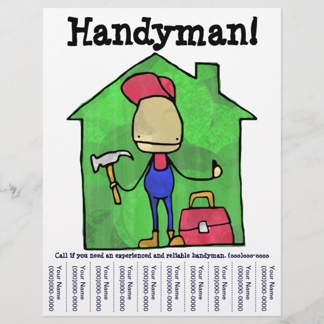 Prospectus 21,6 Cm X 24,94 Cm Handyman ! Flyer (Devant)