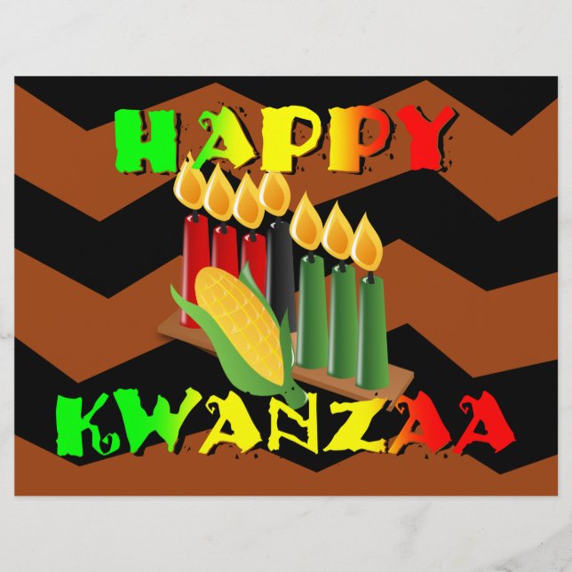 PROSPECTUS 21,6 CM X 24,94 CM HEUREUX KWANZAA (Devant)