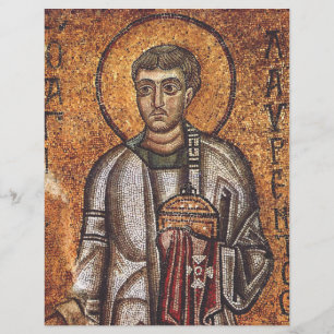 Prospectus 21,6 Cm X 24,94 Cm Impression d'art mosaïque orthodoxe Saint Laurent