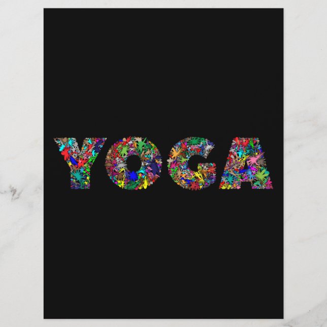 Prospectus 21,6 Cm X 24,94 Cm Instructeur YOGA (Devant)