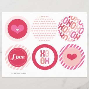 Prospectus 21,6 Cm X 24,94 Cm Jeu de bannières XOXO Valentine Party Garlands