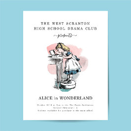 Prospectus 21,6 Cm X 24,94 Cm Jouer à l'école ou théâtre Playbill Circulaire pro