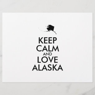 Prospectus 21,6 Cm X 24,94 Cm KEEP CALM et LOVE ALASKA