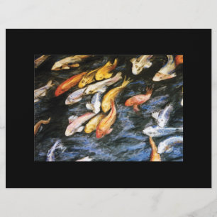 Prospectus 21,6 Cm X 24,94 Cm Koi Fish Flyer