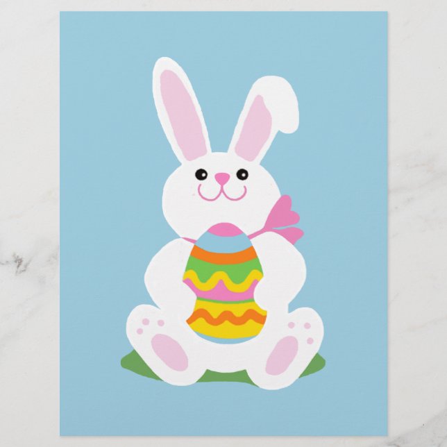Prospectus 21,6 Cm X 24,94 Cm Lapin de Pâques (Devant)