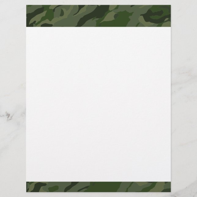 Prospectus 21,6 Cm X 24,94 Cm Le camouflage kaki (Devant)