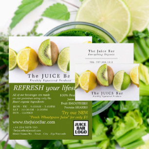 Prospectus 21,6 Cm X 24,94 Cm Lemon, Lime & Kiwi, Juice Bar Advertising
