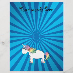 Prospectus 21,6 Cm X 24,94 Cm Licorne explosion de bleu soleil