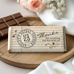Prospectus 21,6 Cm X 24,94 Cm Livres Mariage DIY Emballage Barre de Chocolat