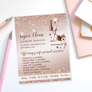 Prospectus 21,6 Cm X 24,94 Cm Maid Cleanhouse Sparkling Rose Gold