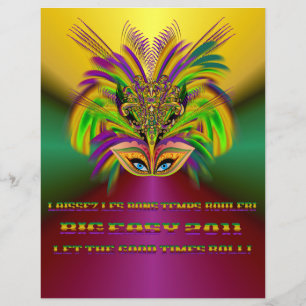Prospectus 21,6 Cm X 24,94 Cm Mardi-Gras-Mask-The-Queen-V-3