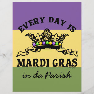 Prospectus 21,6 Cm X 24,94 Cm Mardi Gras personnalisable
