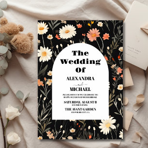 Prospectus 21,6 Cm X 24,94 Cm Mariage Fleur sauvage de Boho Elegant Budget