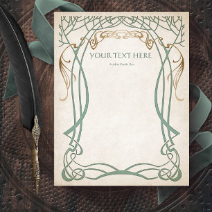 Prospectus 21,6 Cm X 24,94 Cm Mariage Médiéval Fantastique Celtique