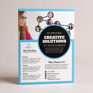 Prospectus 21,6 Cm X 24,94 Cm Marketing Agency Business Flyer