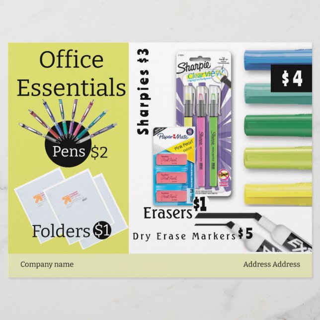 Prospectus 21,6 Cm X 24,94 Cm Modèle de circulaire (Devant)