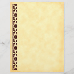 Prospectus 21,6 Cm X 24,94 Cm Modèle de flyer d'élément médiéval brun